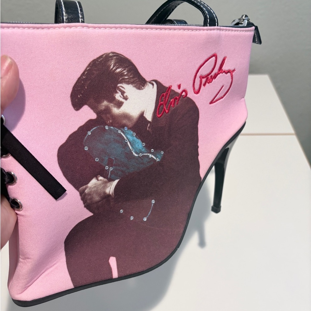Ashley By 26 International Pink and Black Top-Handle Tote - Picture 5 of 12